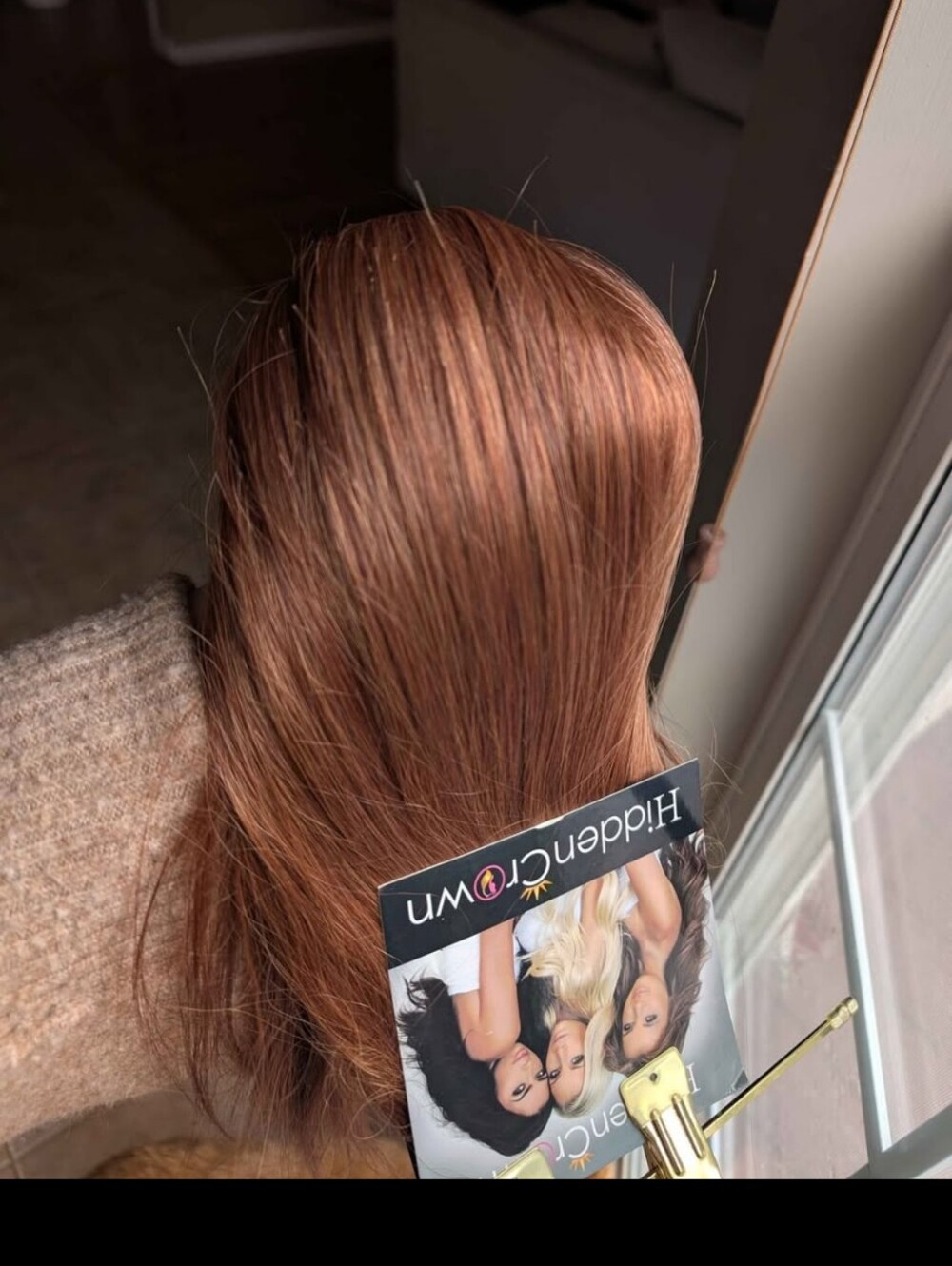 HiddenCrown Human Hair Auburn #30 Clip-In Extensions 24" Double Drawn 150 grams - Picture 3 of 6